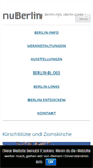 Mobile Screenshot of nuberlin.de
